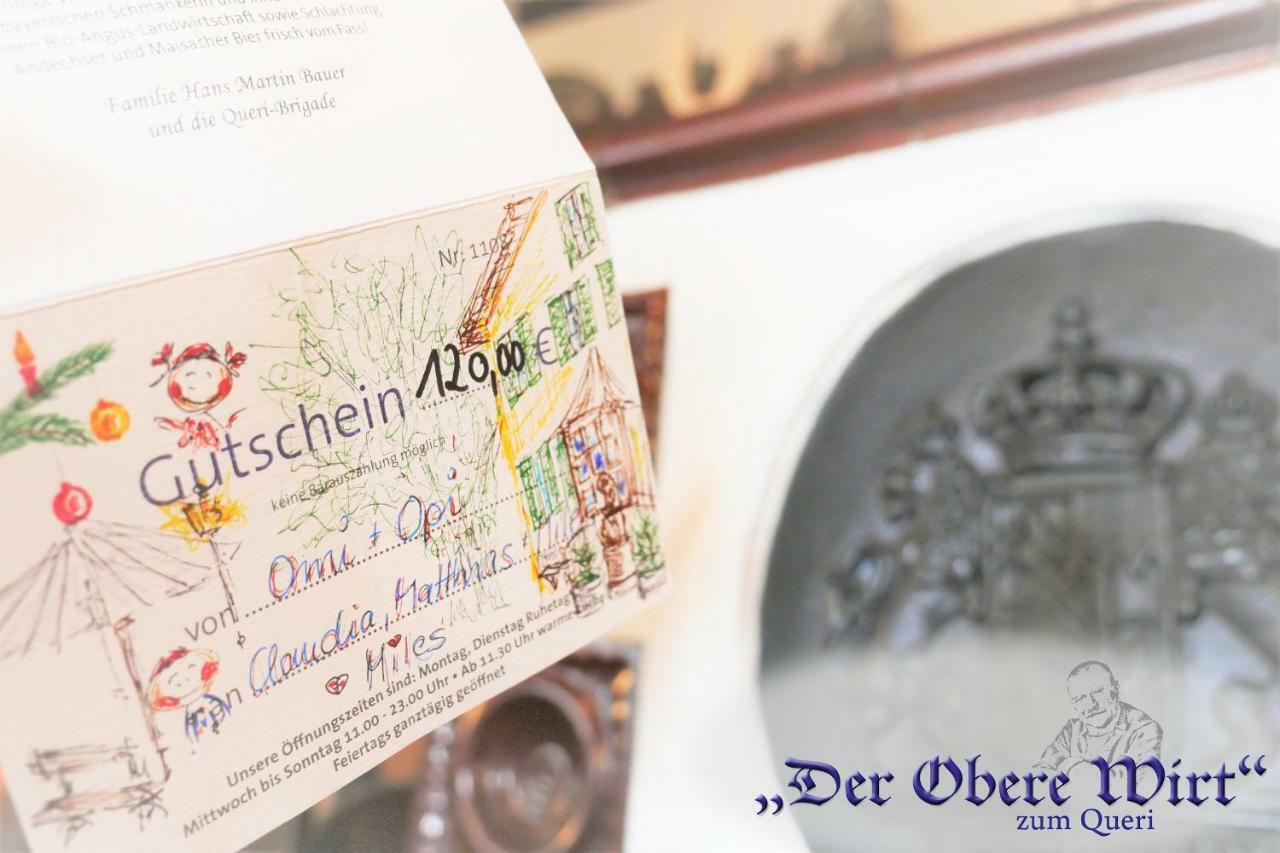 Hotel Der Obere Wirt Zum Queri Andechs Exterior foto